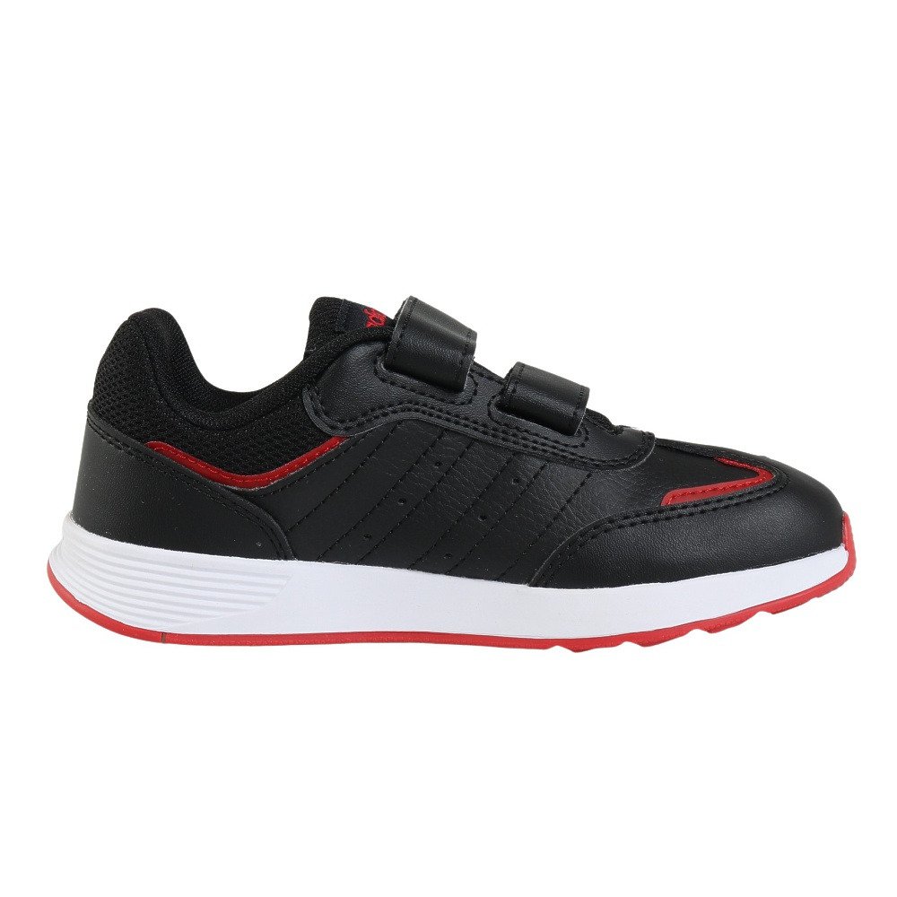 アディダス（adidas）（キッズ）ジュニアスニーカー スポーツシューズ テンソー スイッチ キッズ ブラック ホワイト NMO14-JH8653 カジュアルシューズ