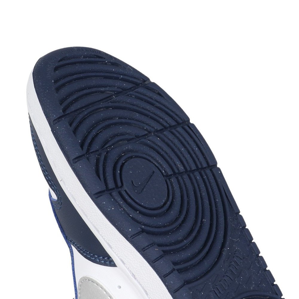 ナイキ（NIKE）（キッズ）リトルキッズシューズ スニーカー スポーツシューズ コート ボロー LOW リクラフト ホワイト ブルー DV5457-135
