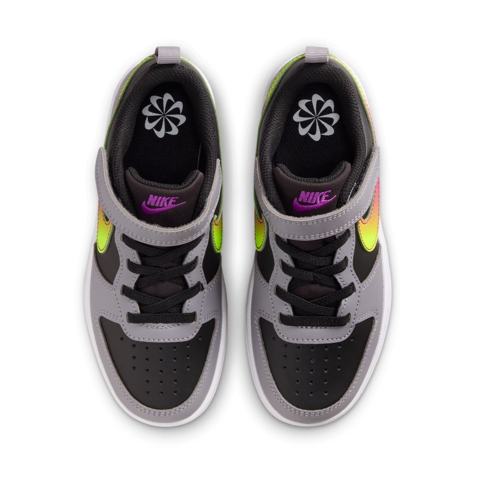 ナイキ（NIKE）（キッズ）ジュニアスニーカー ボーイズ スポーツシューズ コート ボロー LOW リクラフト PS IO6966-001
