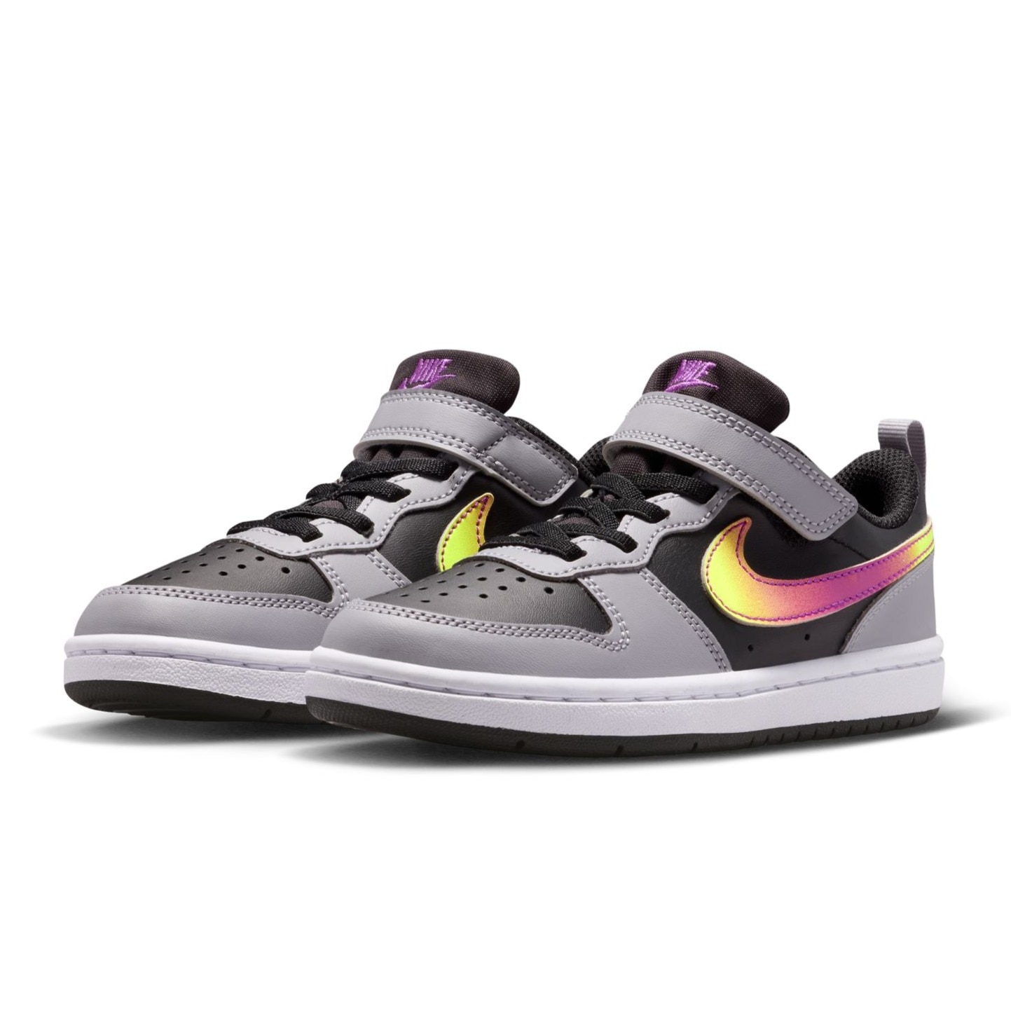 ナイキ（NIKE）（キッズ）ジュニアスニーカー ボーイズ スポーツシューズ コート ボロー LOW リクラフト PS IO6966-001