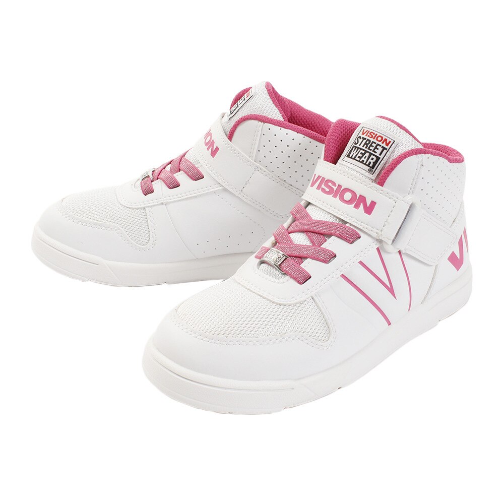  ジュニアスニーカー VENTURA VKS-9113 WHITE/PINK スポーツシューズ