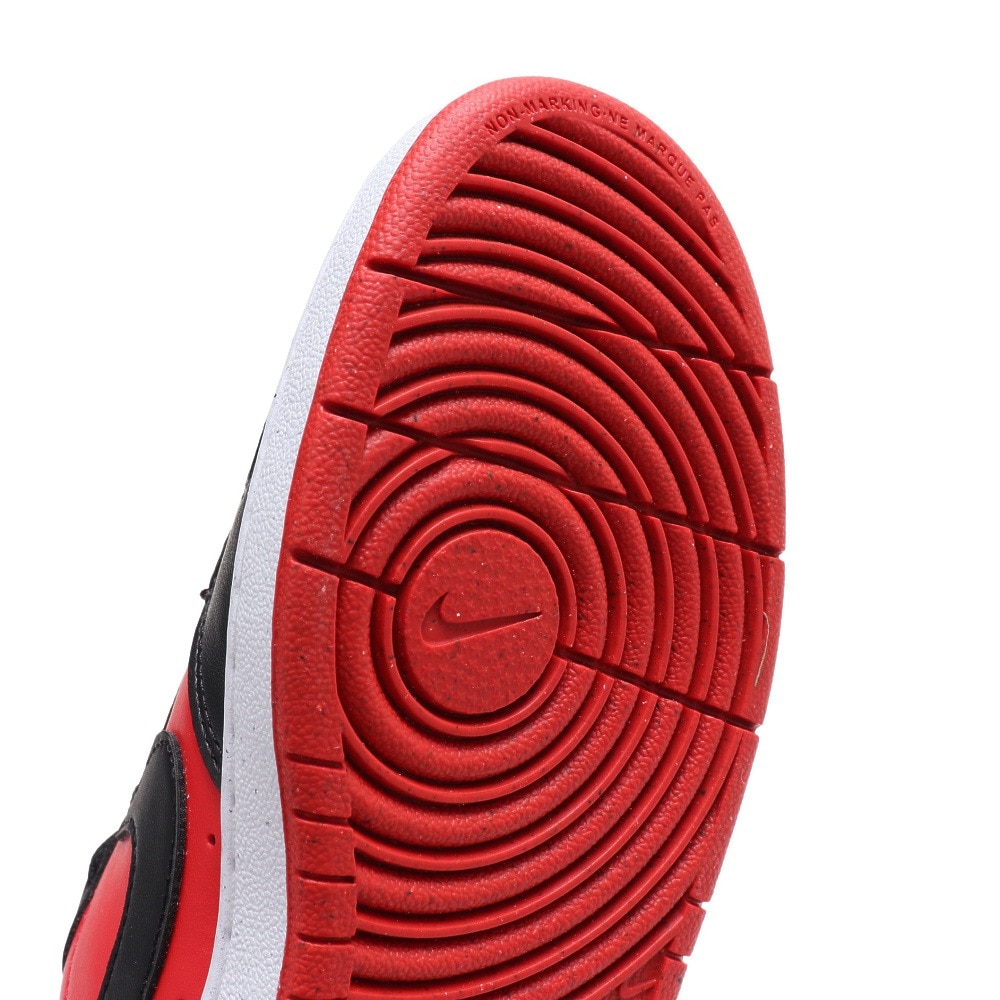 ナイキ（NIKE）（キッズ）ジュニア スニーカー コート ボロー ロー リクラフト GS レッド ブラック DV5456-600 カジュアル スポーツ シューズ 通学 部活 靴