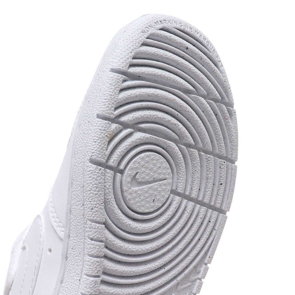ナイキ（NIKE）（キッズ）ジュニア スニーカー コート ボロー ロー リクラフト PS ホワイト DV5457-106 カジュアル スポーツ シューズ ベルクロ 通学 部活 靴