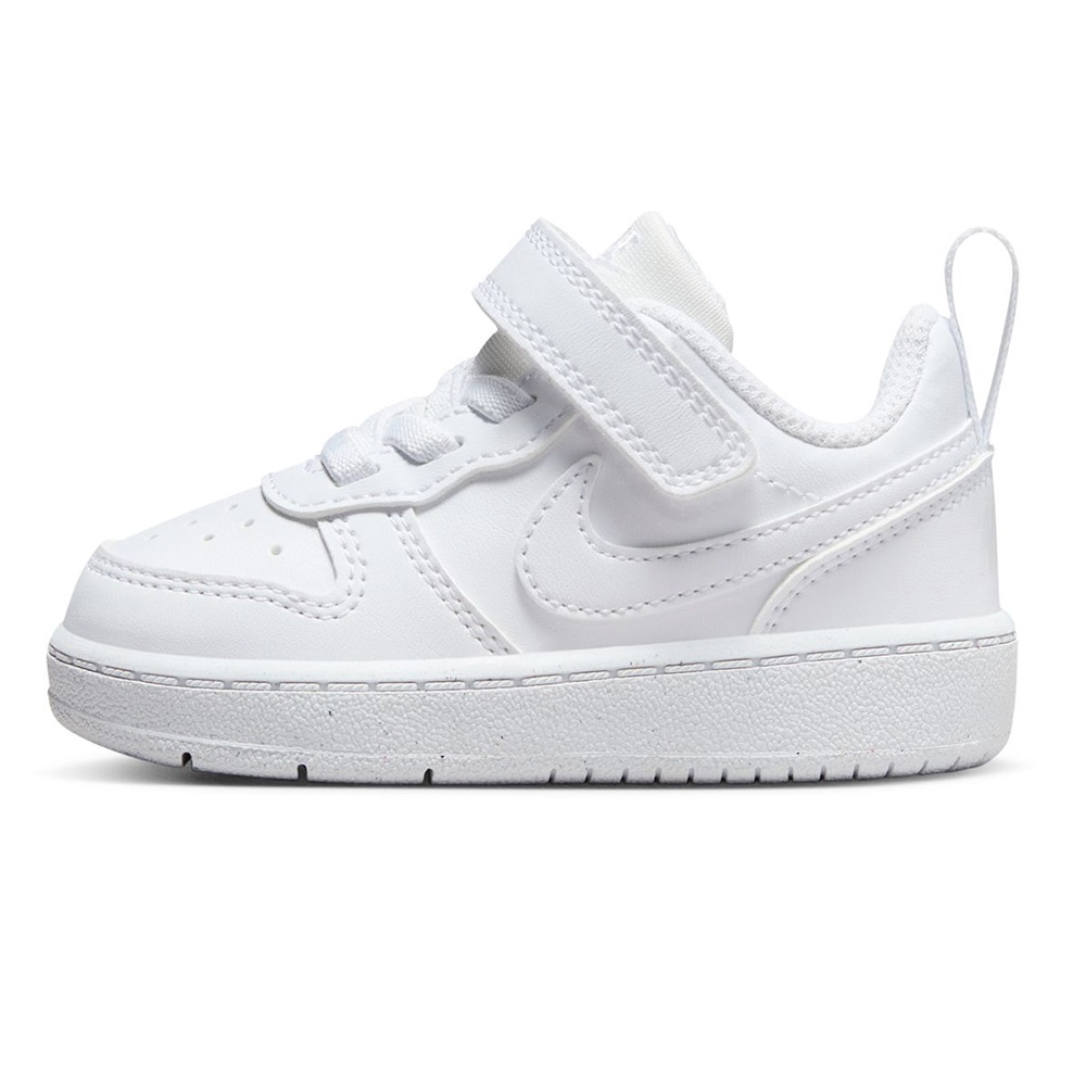 ナイキ（NIKE）（キッズ）ジュニア スニーカー コート ボロー ロー リクラフト TD ホワイト DV5458-106 シューズ ベルクロ 面ファスナー 