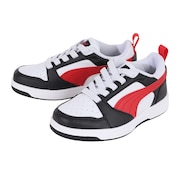 プーマ(PUMA)(キッズ)ジュニア スニーカー リバウンド V6 ロウ AC PS レッド 39674204 スポーツ カジュアル シューズ 通学
