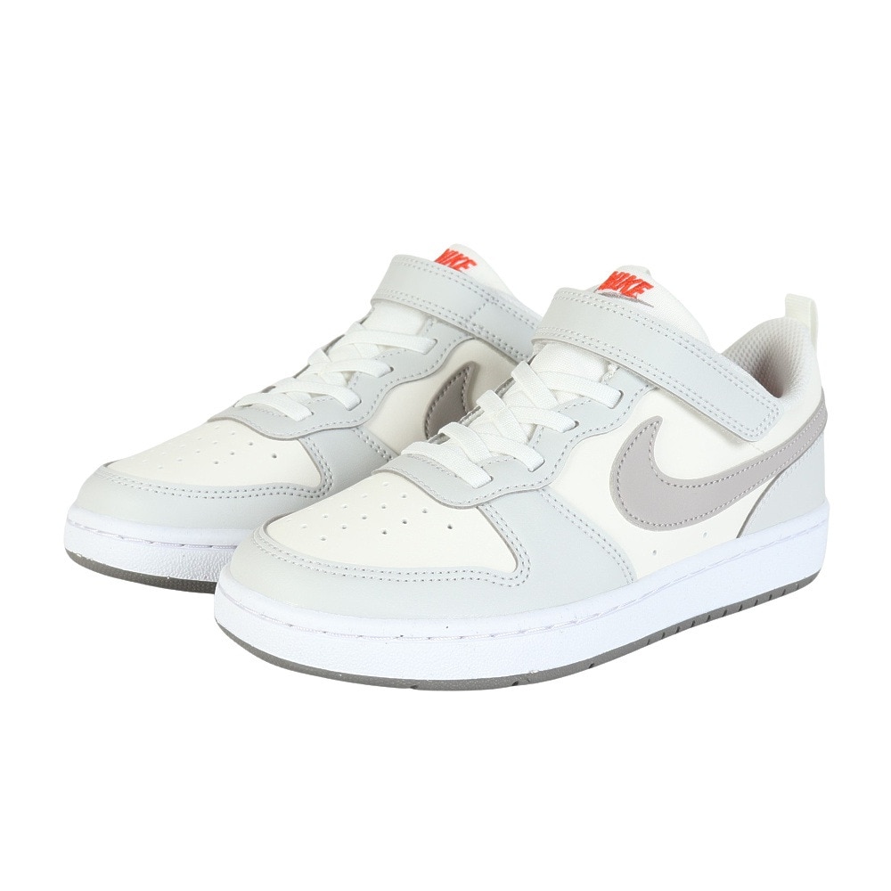 ナイキ（NIKE）（キッズ）ジュニアスニーカー スポーツシューズ コート ボロー LOW リクラフト PS DV5457-127