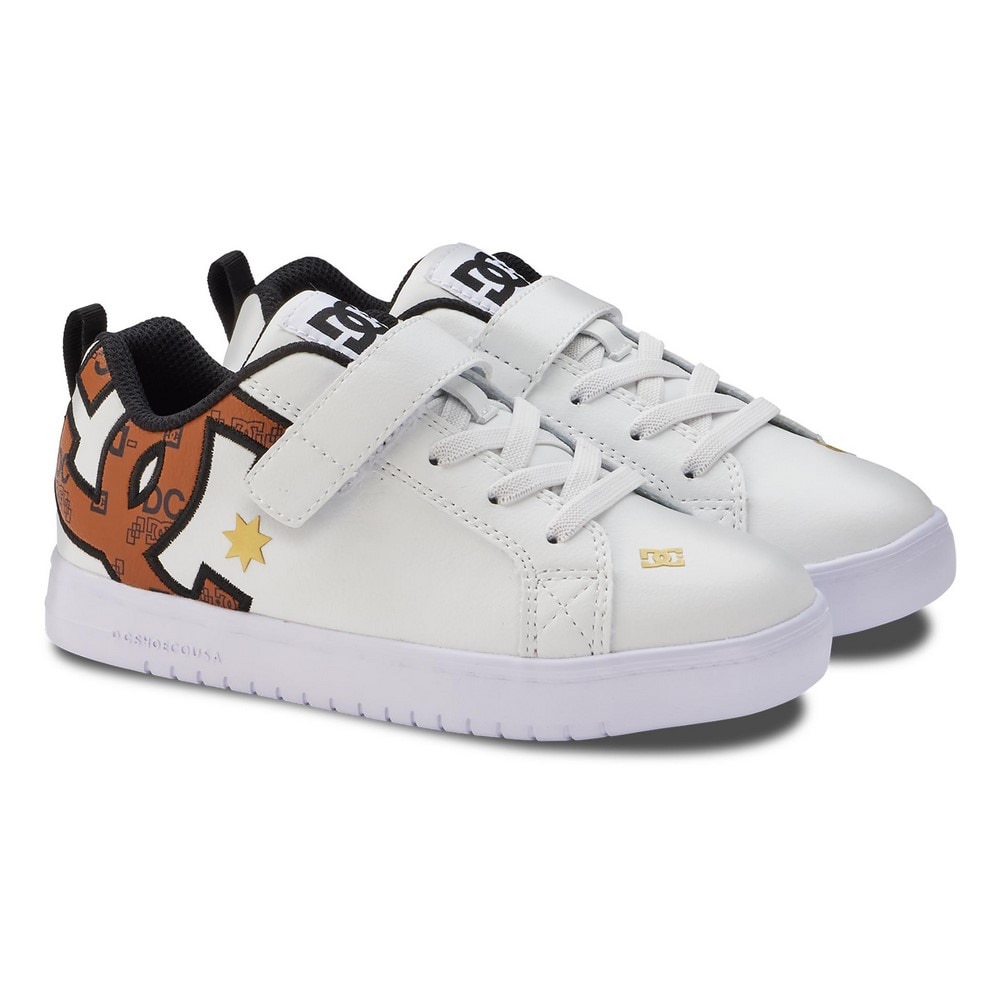 ディーシーシューズ（DC SHOES）（キッズ）ジュニアスニーカー シューズ COURT GRAFFIK LITE EV 24SPDK241602XWWC