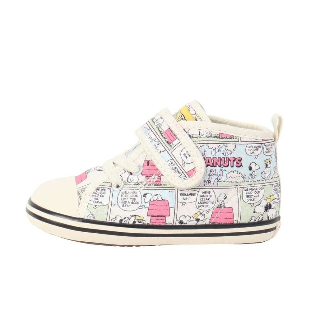 コンバース（CONVERSE）（キッズ）ジュニアスニーカー キャンパスシューズ PEANUTS CP V-1 ベビー オールスター 37303050 24SS