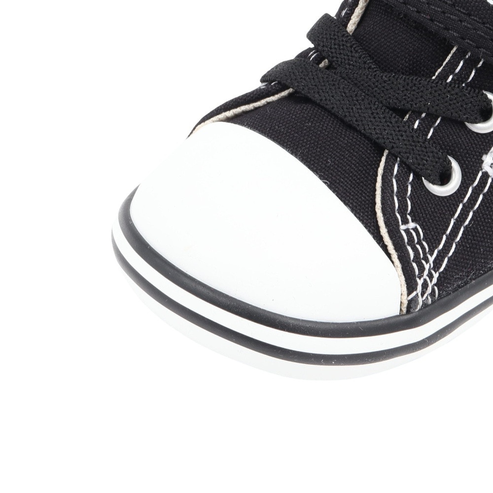 コンバース（CONVERSE）（キッズ）ジュニアスニーカー キャンパスシューズ ベビー オールスター V-1 たべっ子どうぶつ ブラック 37303630