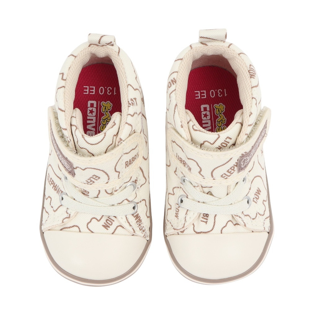 コンバース（CONVERSE）（キッズ）ジュニアスニーカー キャンパスシューズ ベビー オールスター BS V-1 たべっ子どうぶつ37303640
