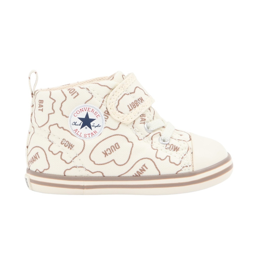 コンバース（CONVERSE）（キッズ）ジュニアスニーカー キャンパスシューズ ベビー オールスター BS V-1 たべっ子どうぶつ37303640