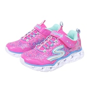 スケッチャーズ(SKECHERS)(キッズ)スニーカー ジュニア ギャラクシー ライツ 10920L-NPMT ピンク ベルクロ 紐なし