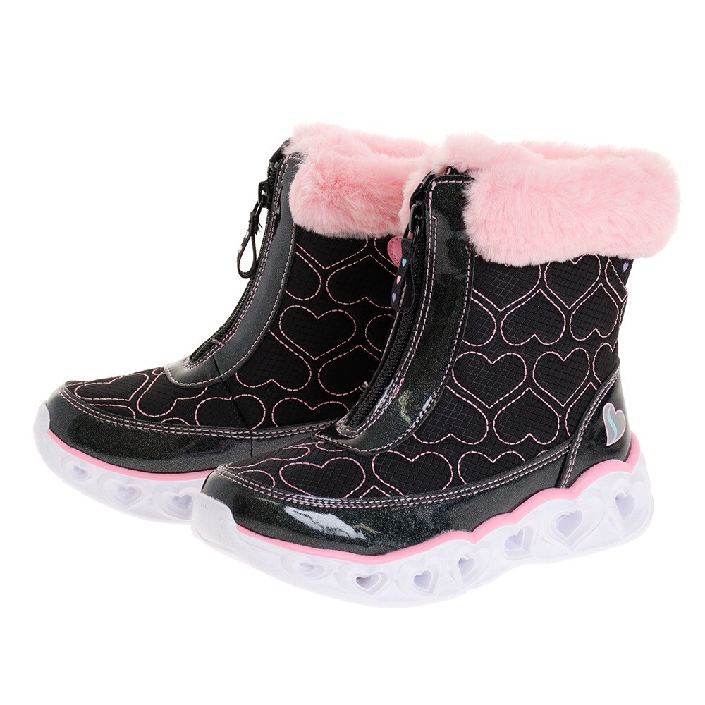  ジュニアスニーカー HEART LIGHTS 20286L-BKPK スポーツシューズ