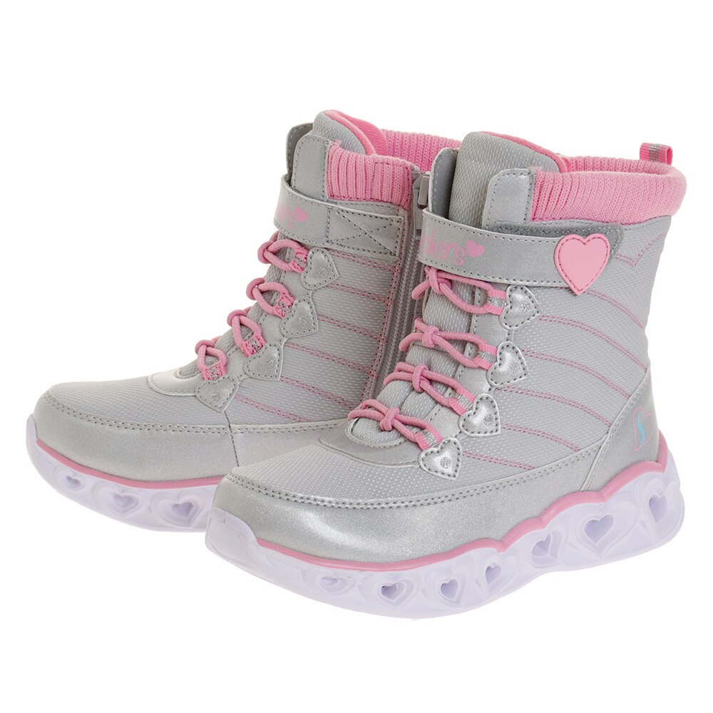  ジュニアスニーカー HEART LIGHTS 20287L-GYPK スポーツシューズ
