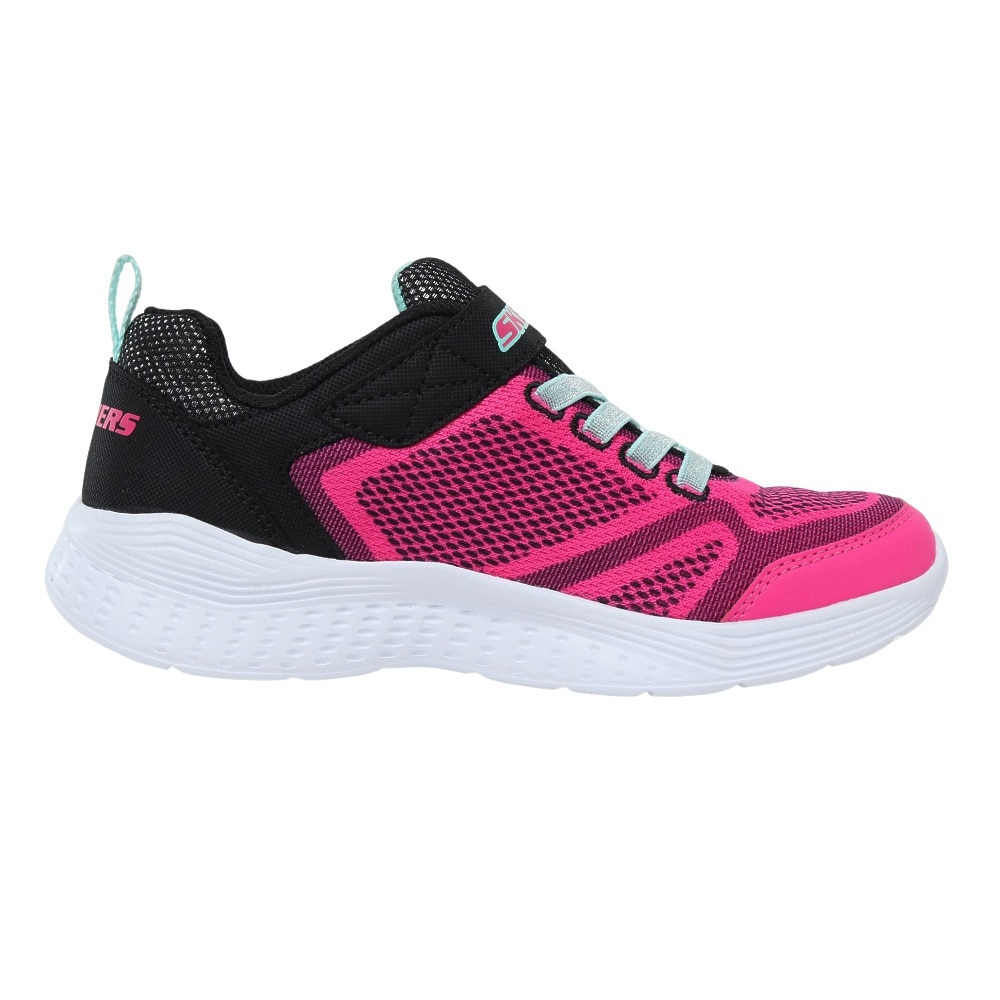 スケッチャーズ（SKECHERS）（キッズ）スニーカー ジュニア ピンク スナップ スプリント SNAP SPRINTS 81372L-BKMT ブラックピンク スポーツシューズ