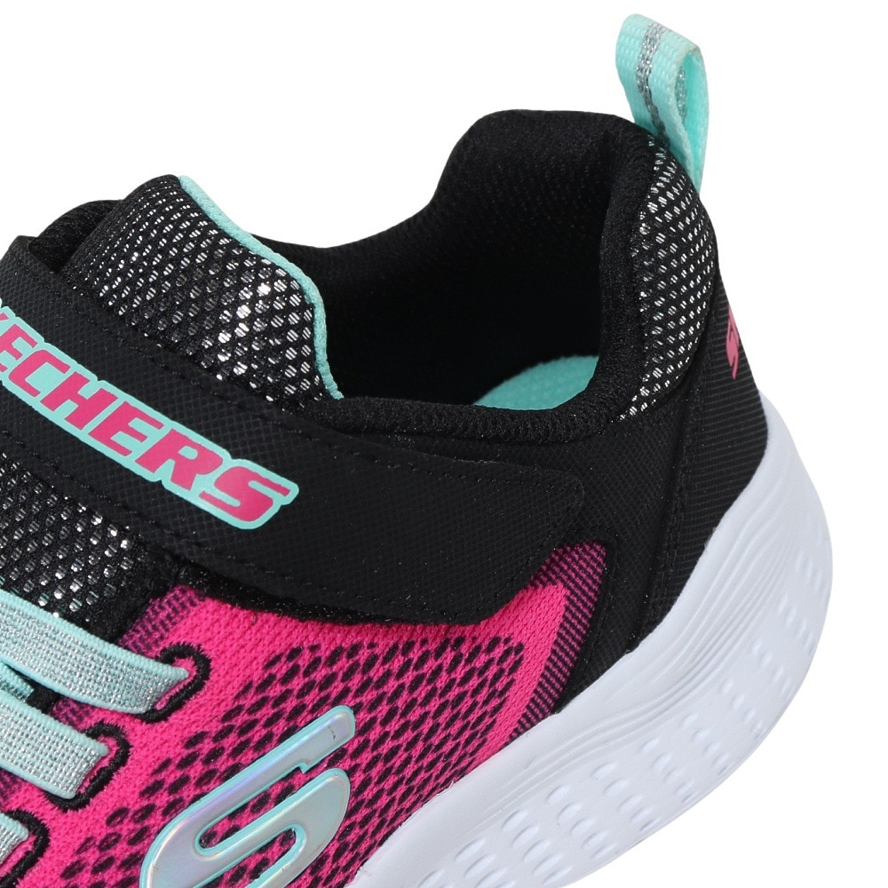 スケッチャーズ（SKECHERS）（キッズ）スニーカー ジュニア ピンク スナップ スプリント SNAP SPRINTS 81372L-BKMT ブラックピンク スポーツシューズ