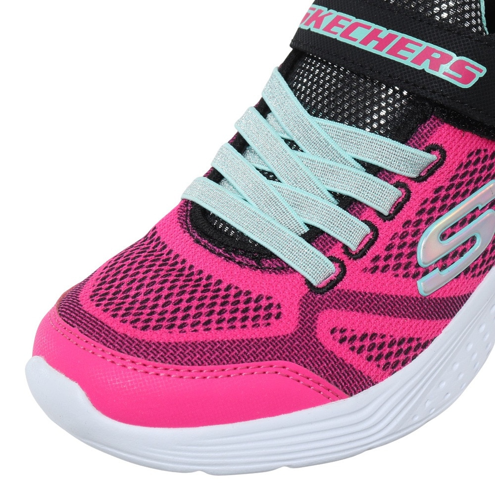 スケッチャーズ（SKECHERS）（キッズ）スニーカー ジュニア ピンク スナップ スプリント SNAP SPRINTS 81372L-BKMT ブラックピンク スポーツシューズ