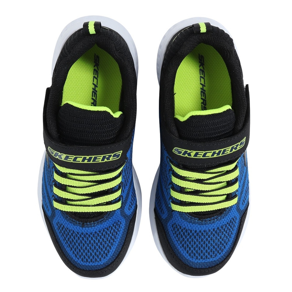 スケッチャーズ（SKECHERS）（キッズ）スニーカー ジュニア 青 スナップ スプリンツ ウルトラボルト SNAP SPRINTS ULTRAVOLT ブルーブラック 97546L-BLBK