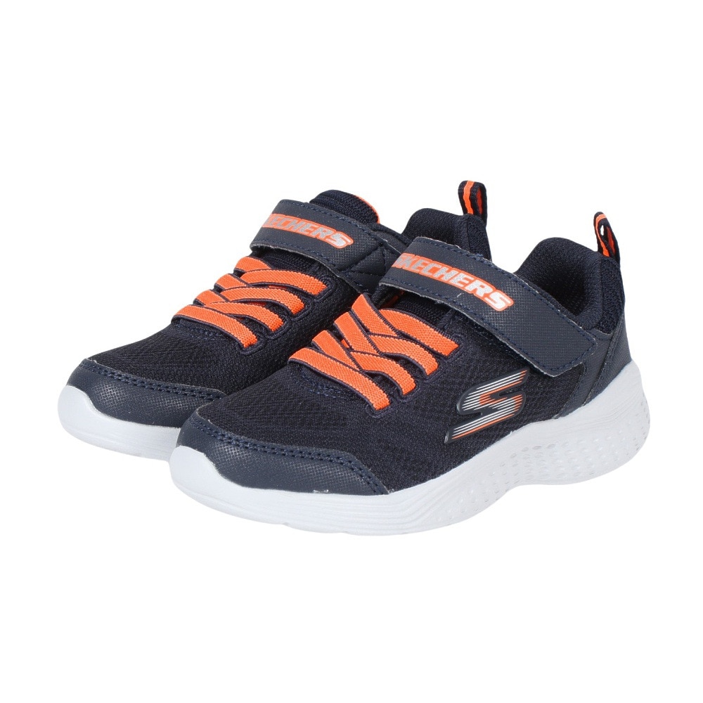 スケッチャーズ（SKECHERS）（キッズ）スニーカー ジュニア 紺 スナップ スプリンツ ウルトラボルト SNAP SPRINTS ULTRAVOLT 97546L-NVBK ネイビー