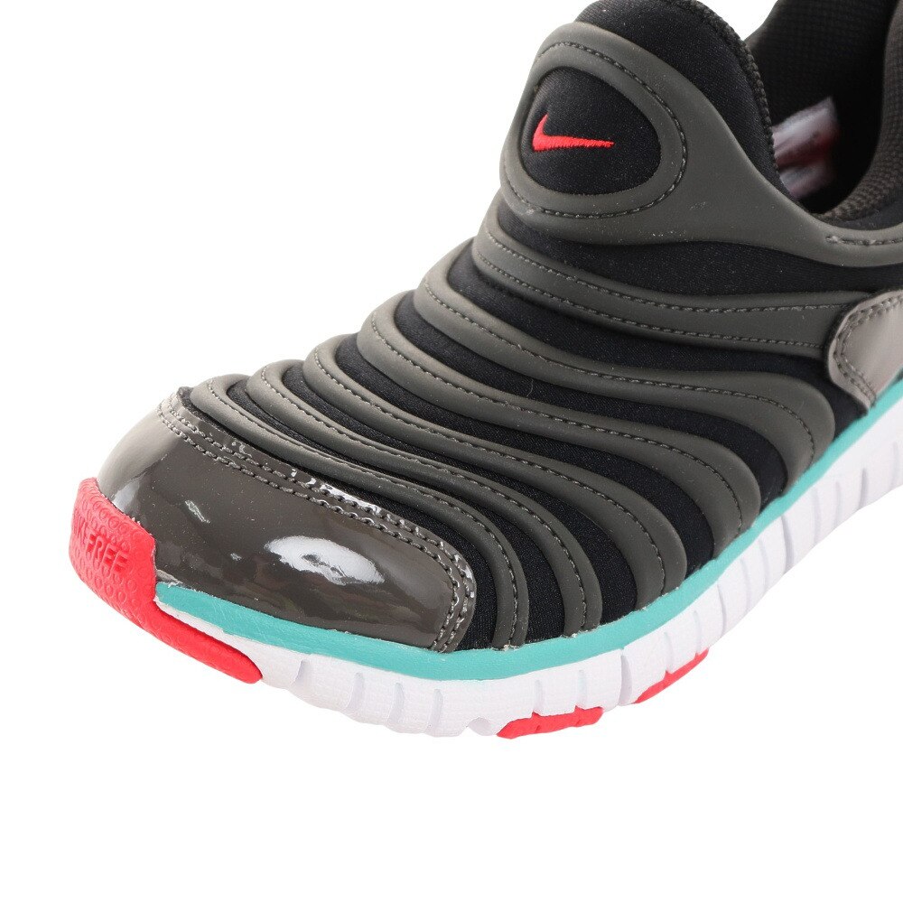 ナイキ（NIKE）（キッズ）ダイナモ フリー PS ブラックレッド 343738-029 ジュニア スニーカー スポーツシューズ シューレース 紐なし 運動靴★★★