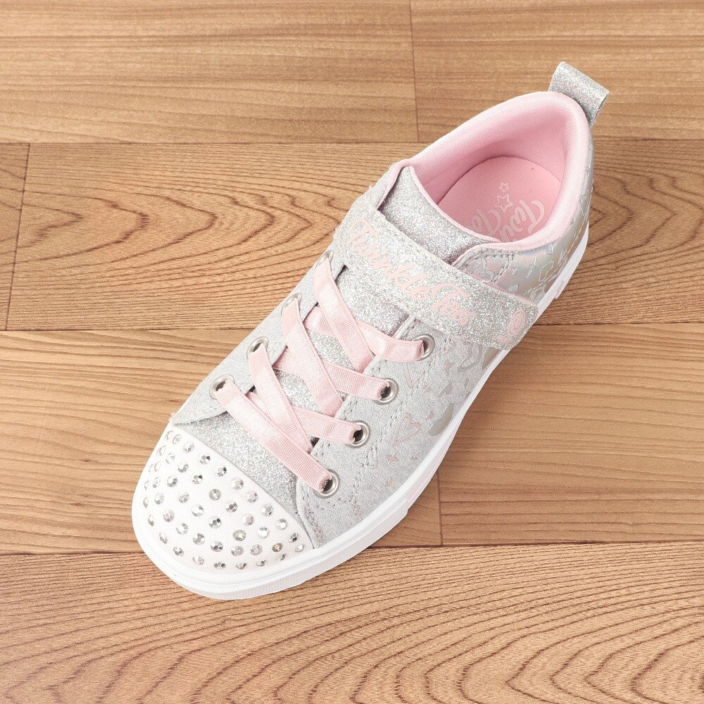 スケッチャーズ（SKECHERS）（キッズ）ジュニアスニーカー トゥインクル スパークス - ヘザー チャーム グレー 314787L-GYSL スポーツシューズ ベルクロ