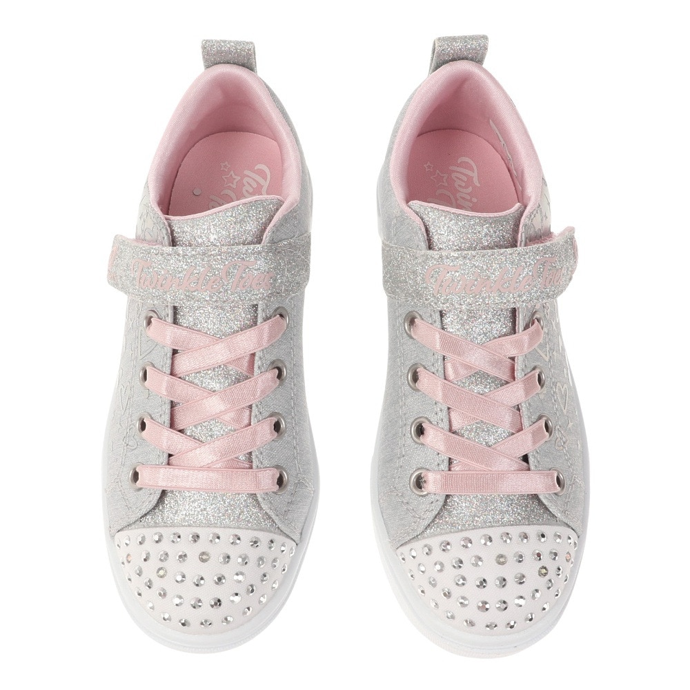 スケッチャーズ（SKECHERS）（キッズ）ジュニアスニーカー トゥインクル スパークス - ヘザー チャーム グレー 314787L-GYSL スポーツシューズ ベルクロ
