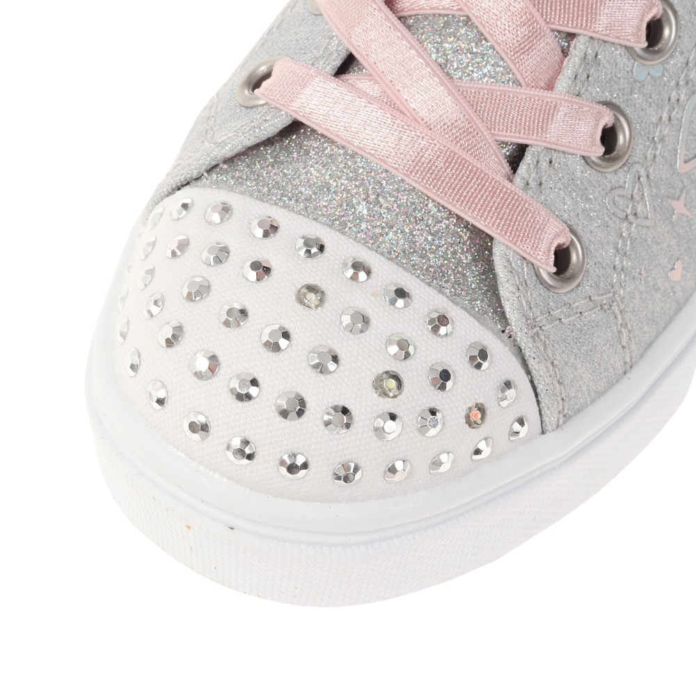 スケッチャーズ（SKECHERS）（キッズ）ジュニアスニーカー トゥインクル スパークス - ヘザー チャーム グレー 314787L-GYSL スポーツシューズ ベルクロ
