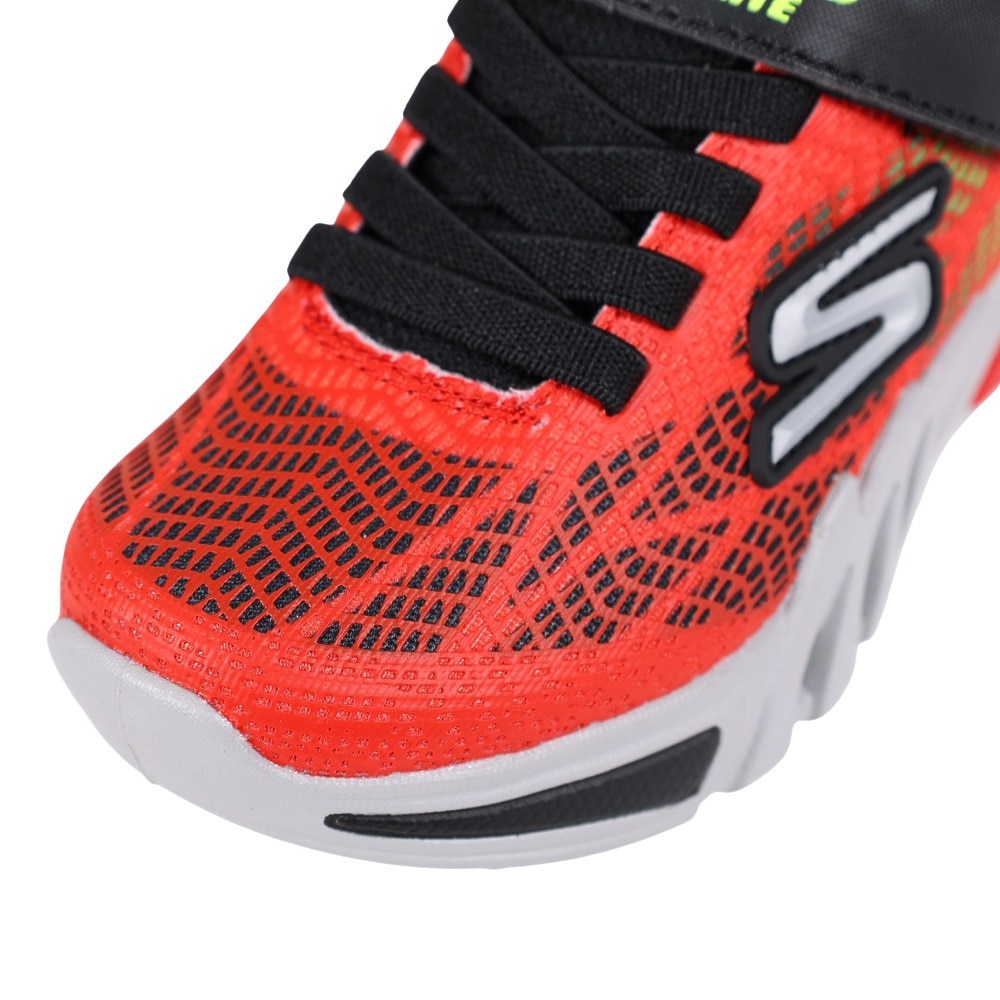 スケッチャーズ（SKECHERS）（キッズ）ジュニアスニーカー フレックス グロー エリート バルロ レッド 400137L-RDBK スポーツシューズ 面ファスナー 