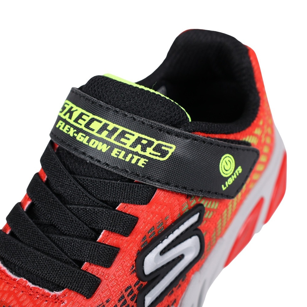 スケッチャーズ（SKECHERS）（キッズ）ジュニアスニーカー フレックス グロー エリート バルロ レッド 400137L-RDBK スポーツシューズ 面ファスナー 