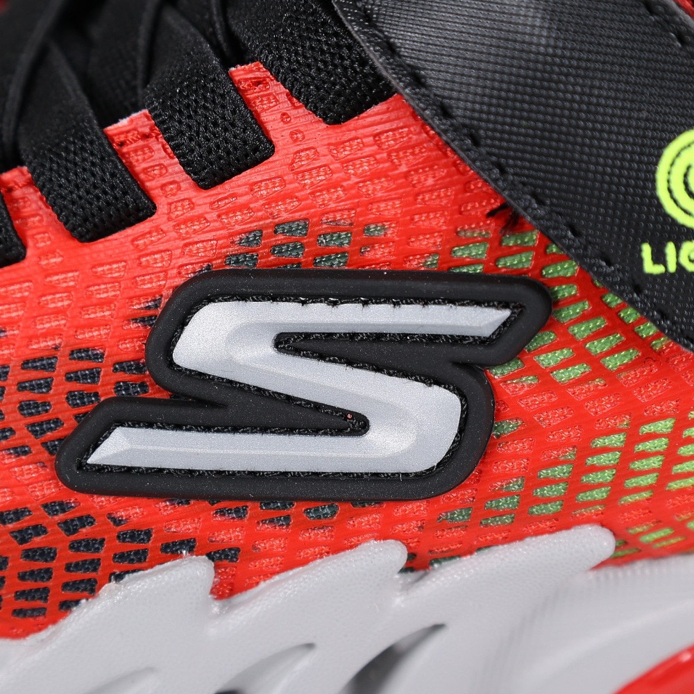 スケッチャーズ（SKECHERS）（キッズ）ジュニアスニーカー フレックス グロー エリート バルロ レッド 400137L-RDBK スポーツシューズ 面ファスナー 