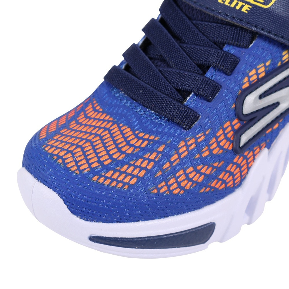 スケッチャーズ（SKECHERS）（キッズ）ジュニアスニーカー フレックス グロー エリート バルロ ブルー 400137L-RYOR スポーツシューズ 面ファスナー