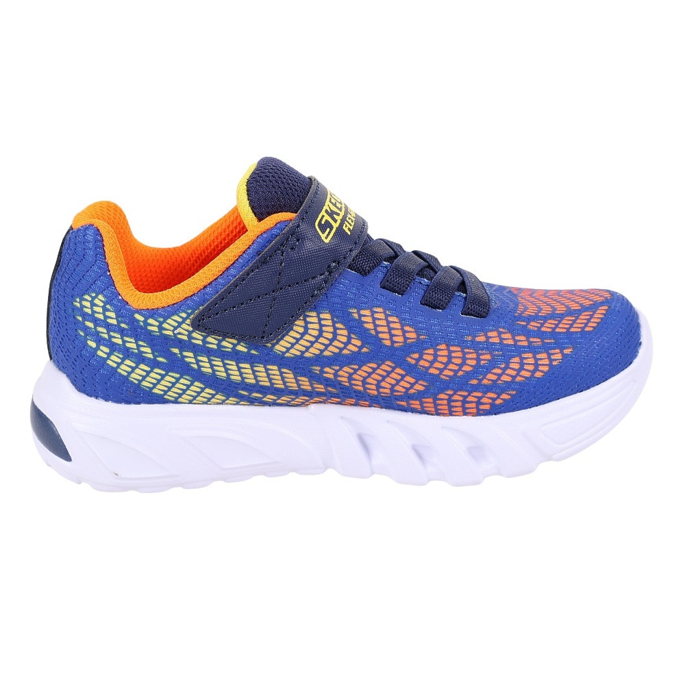 スケッチャーズ（SKECHERS）（キッズ）ジュニアスニーカー フレックス グロー エリート バルロ ブルー 400137L-RYOR スポーツシューズ 面ファスナー