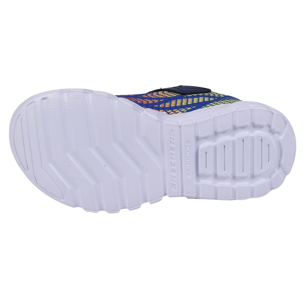 スケッチャーズ（SKECHERS）（キッズ）ジュニアスニーカー フレックス グロー エリート バルロ ブルー 400137L-RYOR スポーツシューズ 面ファスナー