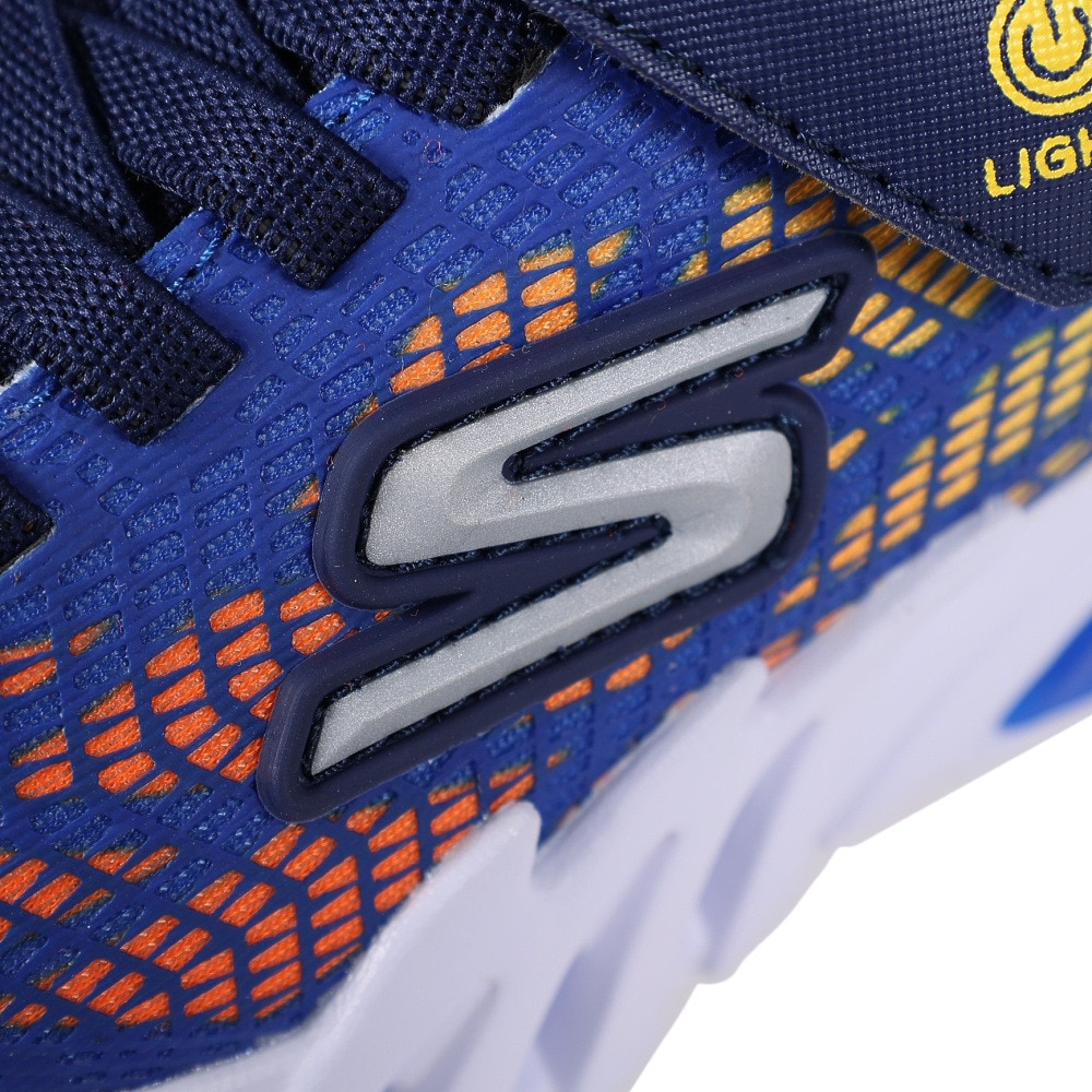 スケッチャーズ（SKECHERS）（キッズ）ジュニアスニーカー フレックス グロー エリート バルロ ブルー 400137L-RYOR スポーツシューズ 面ファスナー