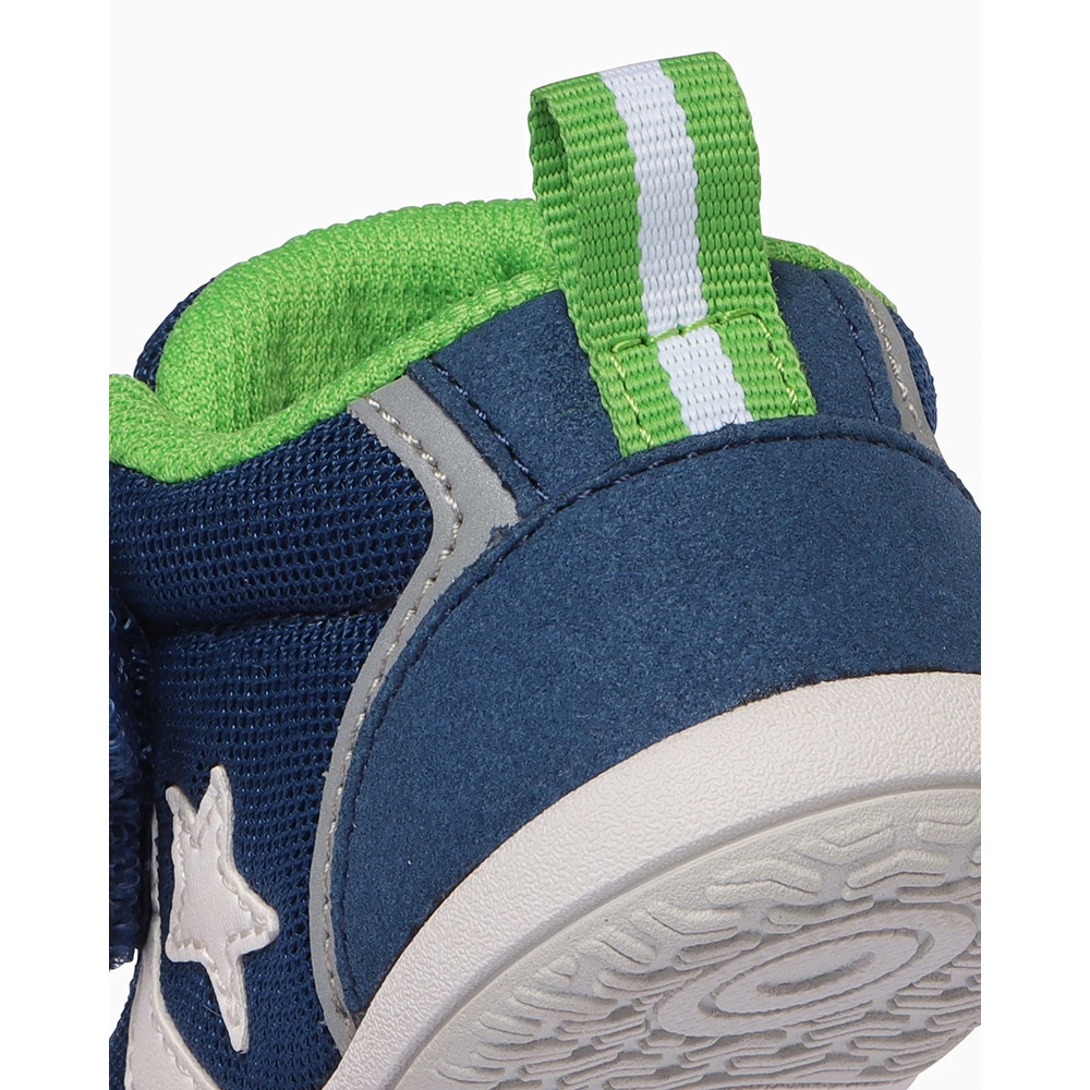 コンバース（CONVERSE）（キッズ）ジュニアスニーカー MINI RS 2 ネイビー グリーン 37302600 23FW ファースト スポーツ シューズ 軽量 屈曲性 抗菌