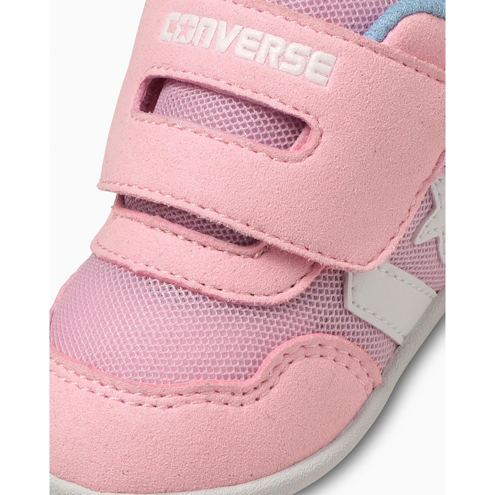 コンバース（CONVERSE）（キッズ）ジュニアスニーカー MINI RS 2 サーモンピンク 37302601 23FW ファースト スポーツ シューズ 軽量 屈曲性 抗菌