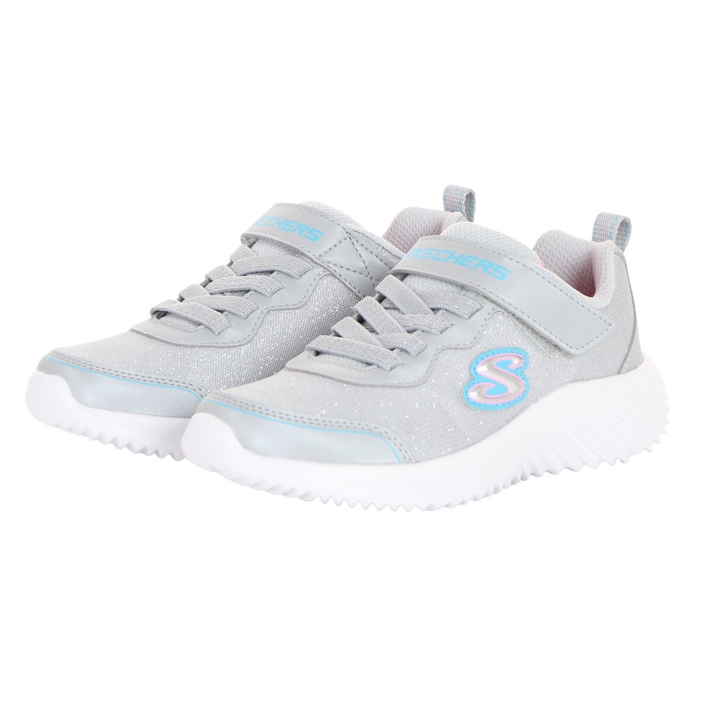 スケッチャーズ（SKECHERS）（キッズ）ジュニアスニーカー スポーツシューズ バウンダー ガーリー グルーヴ 303528L-GRY