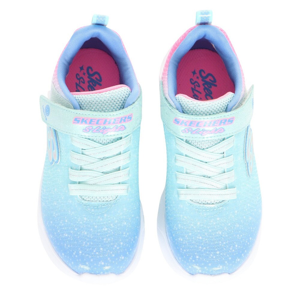 スケッチャーズ（SKECHERS）（キッズ）ジュニアスニーカー スポーツシューズ Sライツ フリッカー フラッシュ オンブレ ドリーマー 303703L-AQMT