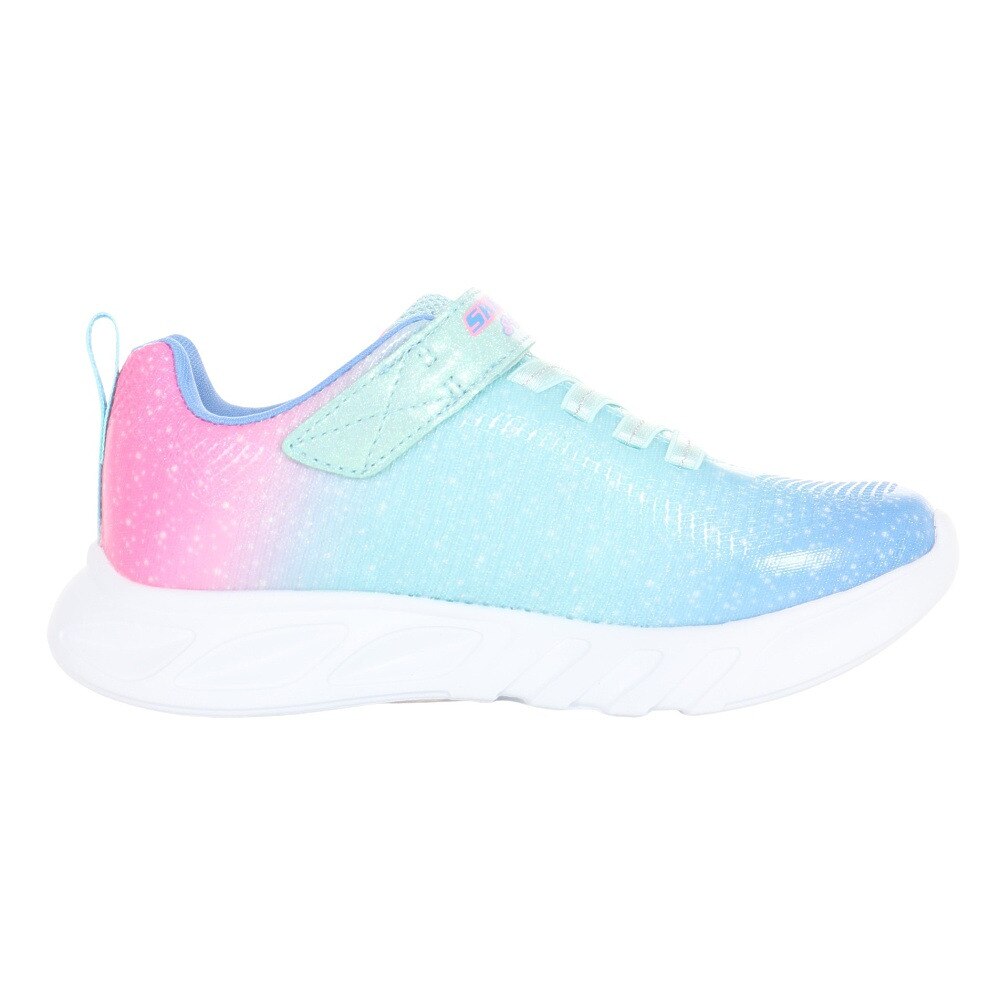 スケッチャーズ（SKECHERS）（キッズ）ジュニアスニーカー スポーツシューズ Sライツ フリッカー フラッシュ オンブレ ドリーマー 303703L-AQMT
