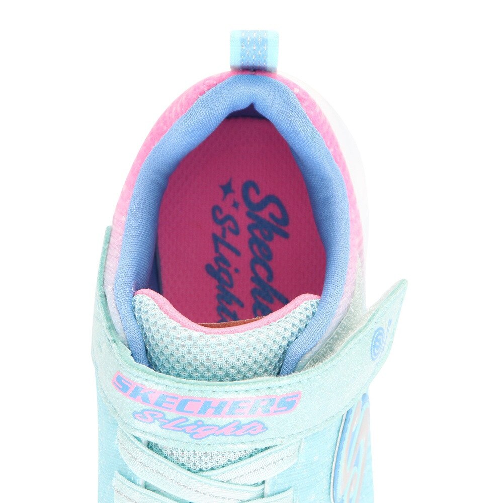 スケッチャーズ（SKECHERS）（キッズ）ジュニアスニーカー スポーツシューズ Sライツ フリッカー フラッシュ オンブレ ドリーマー 303703L-AQMT