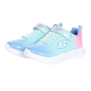 スケッチャーズ(SKECHERS)(キッズ)ジュニアスニーカー スポーツシューズ Sライツ フリッカー フラッシュ オンブレ ドリーマー 303703L-AQMT