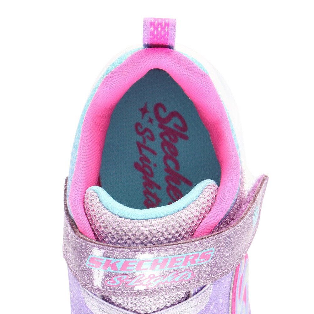 スケッチャーズ（SKECHERS）（キッズ）ジュニアスニーカー スポーツシューズ Sライツ フリッカー フラッシュ オンブレ ドリーマー 303703L-PKMT