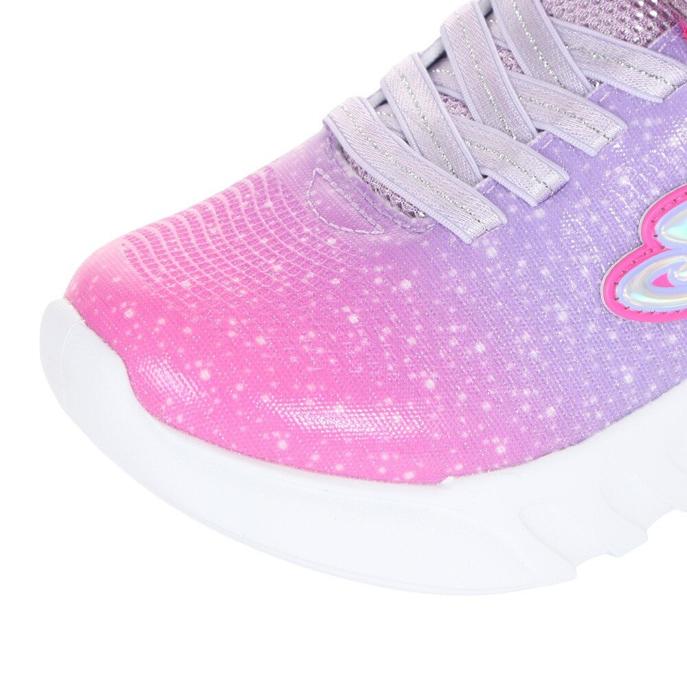 スケッチャーズ（SKECHERS）（キッズ）ジュニアスニーカー スポーツシューズ Sライツ フリッカー フラッシュ オンブレ ドリーマー 303703L-PKMT