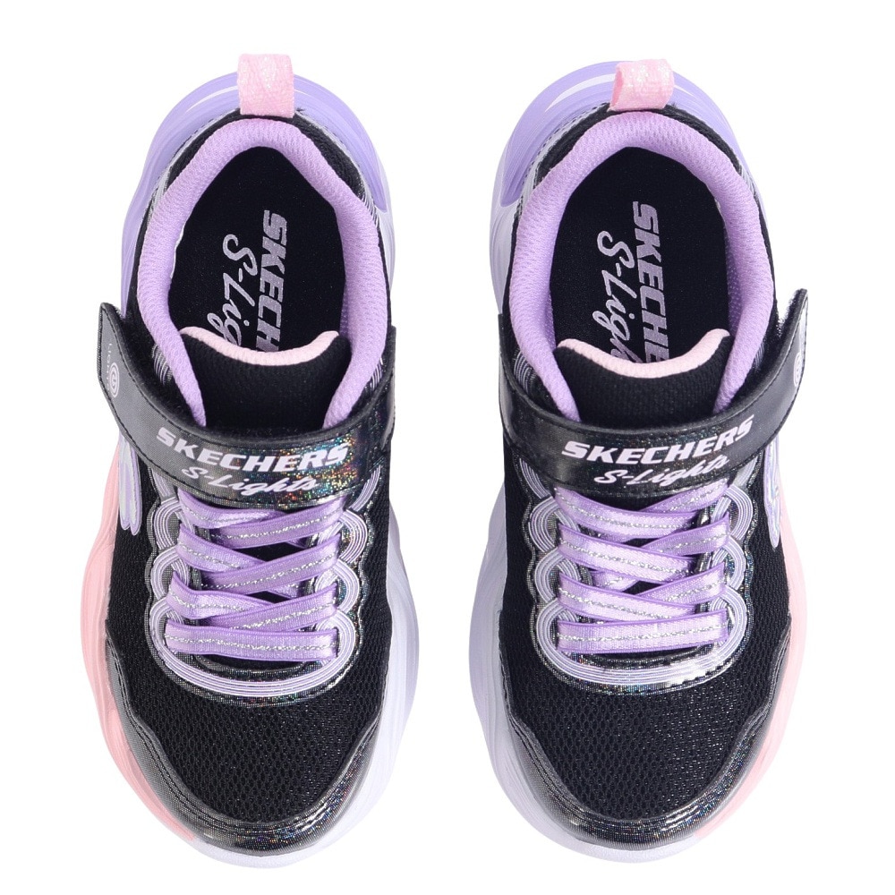スケッチャーズ（SKECHERS）（キッズ）ジュニアスニーカー スポーツシューズ TWISTY GLOW 303717L-BKMT