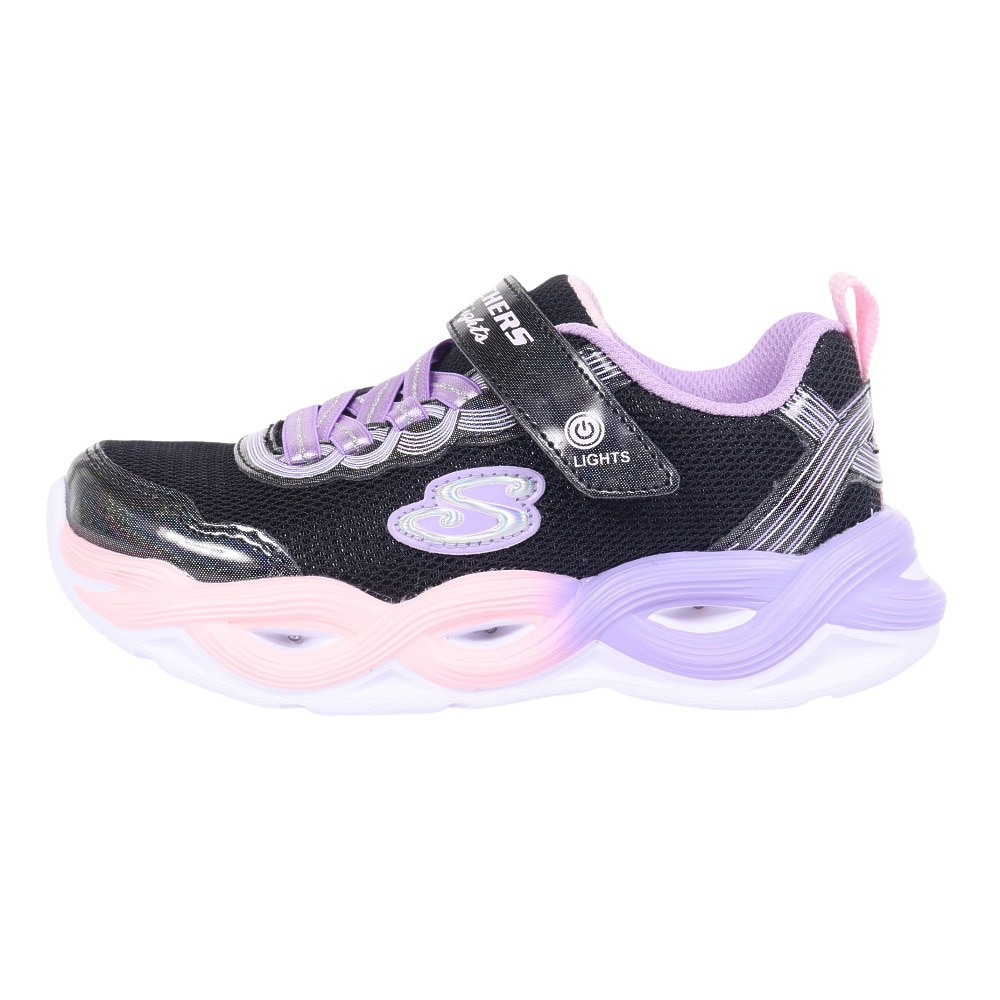 スケッチャーズ（SKECHERS）（キッズ）ジュニアスニーカー スポーツシューズ TWISTY GLOW 303717L-BKMT