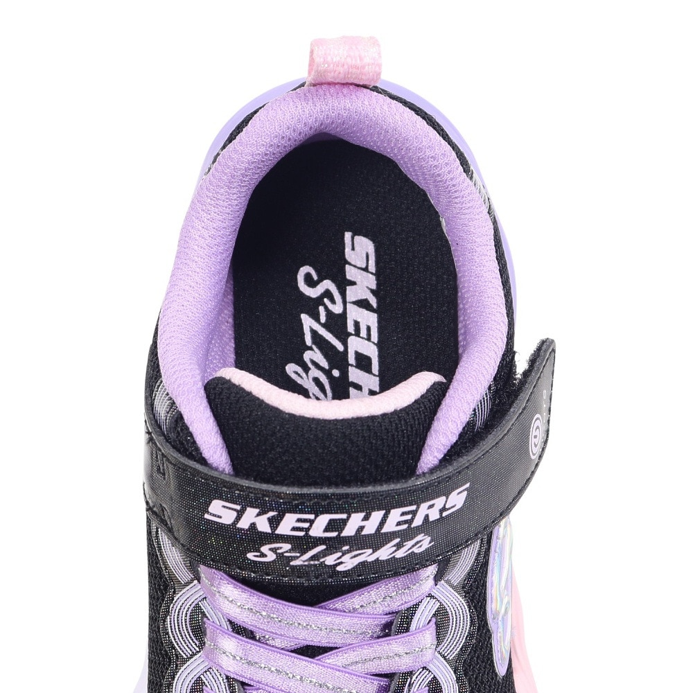 スケッチャーズ（SKECHERS）（キッズ）ジュニアスニーカー スポーツシューズ TWISTY GLOW 303717L-BKMT