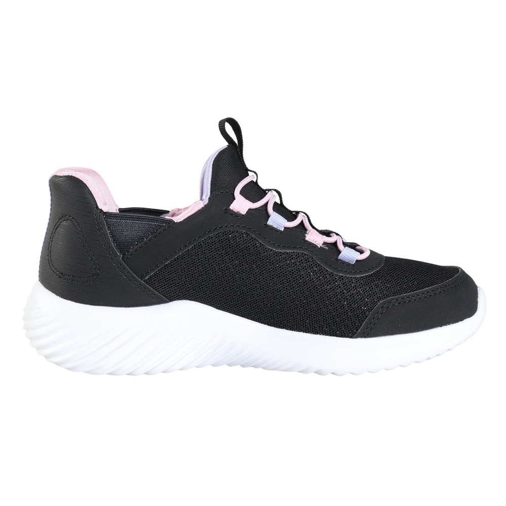 スケッチャーズ（SKECHERS）（キッズ）ジュニアスニーカー スリップインズ バウンダー シンプル キュート ブラック 303585L-BLK スポーツシューズ