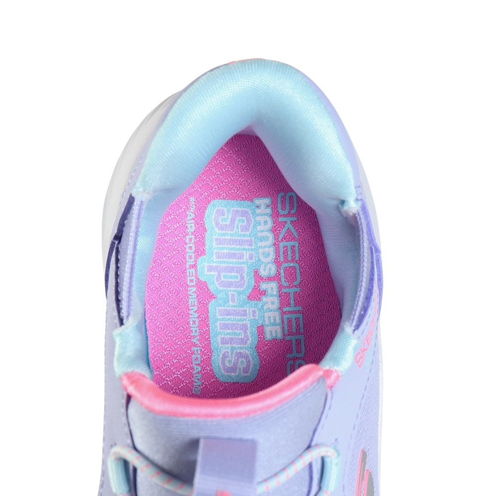 スケッチャーズ（SKECHERS）（キッズ）ジュニアスニーカー スリップインズ バウンダー シンプル キュート ラベンダー 303585L-LAV スポーツシューズ