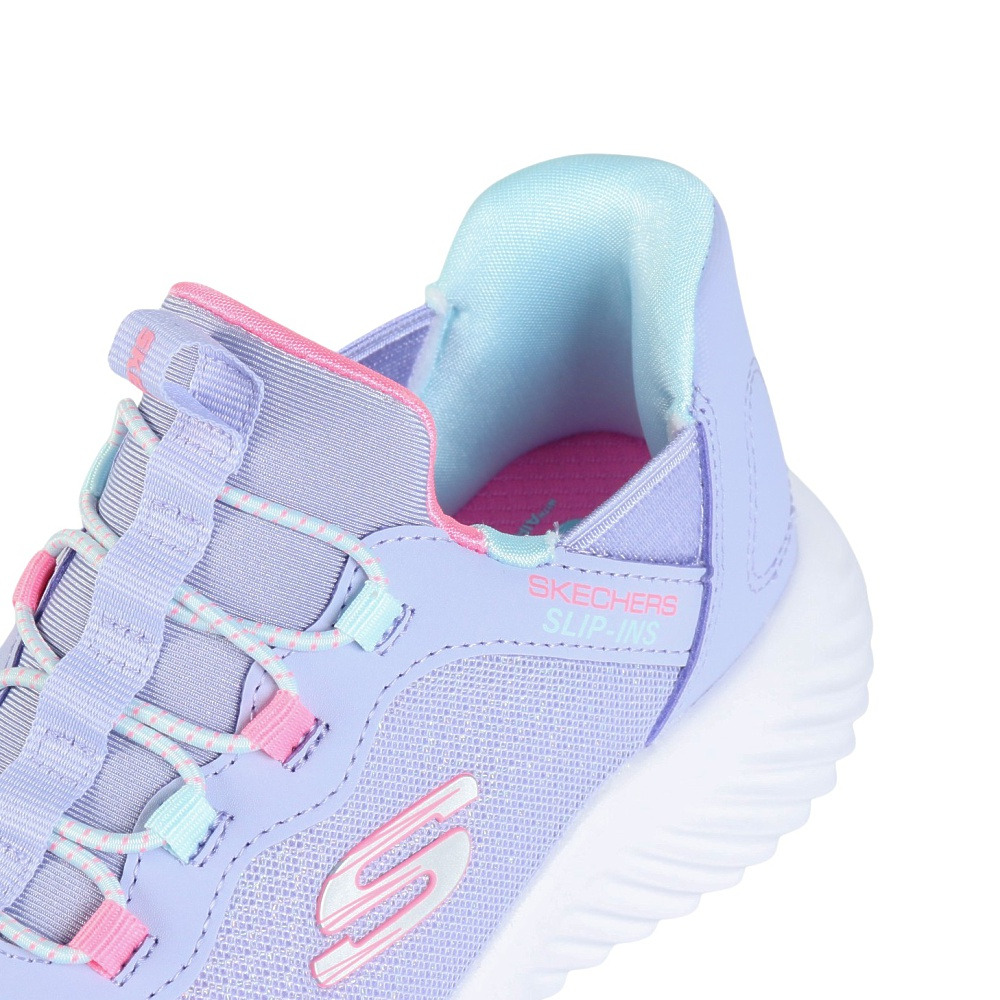 スケッチャーズ（SKECHERS）（キッズ）ジュニアスニーカー スリップインズ バウンダー シンプル キュート ラベンダー 303585L-LAV スポーツシューズ