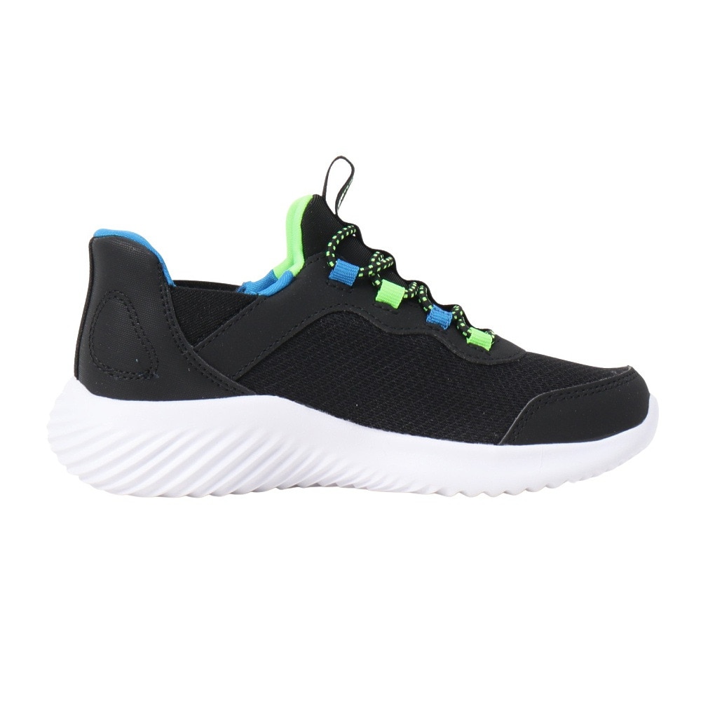 スケッチャーズ（SKECHERS）（キッズ）ジュニアスニーカー スリップインズ バウンダー ブリスクバースト 黒 403822L-BBLM スポーツシューズ ハンズフリー